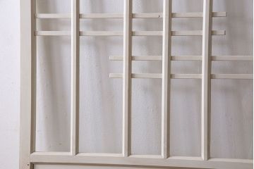 ペイント家具　変わったデザインが目を引く引き戸1枚(ガラス戸、ガラス帯戸、建具)(1)