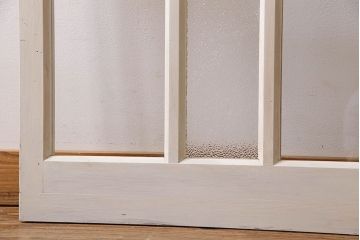 ペイント家具　変わったデザインが目を引く引き戸1枚(ガラス戸、ガラス帯戸、建具)(1)