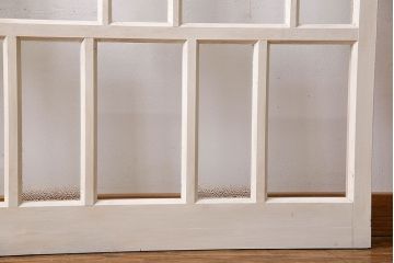 ペイント家具　変わったデザインが目を引く引き戸1枚(ガラス戸、ガラス帯戸、建具)(2)