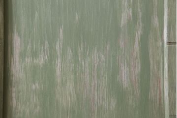 くすんだグリーンの色合いが可愛らしいアンティークペイントガラス戸(引き戸、建具)2枚組