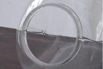 アンティーク雑貨　昭和レトロな古い蓋付きアンティーク猫瓶(ガラス瓶)(2)