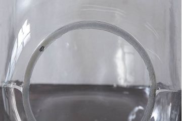 アンティーク雑貨　昭和レトロな古い蓋付きアンティーク猫瓶(ガラス瓶)(2)