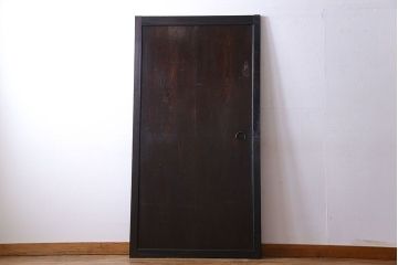 古民芸　明治期　味わい深い風合いの板戸(引き戸、建具)