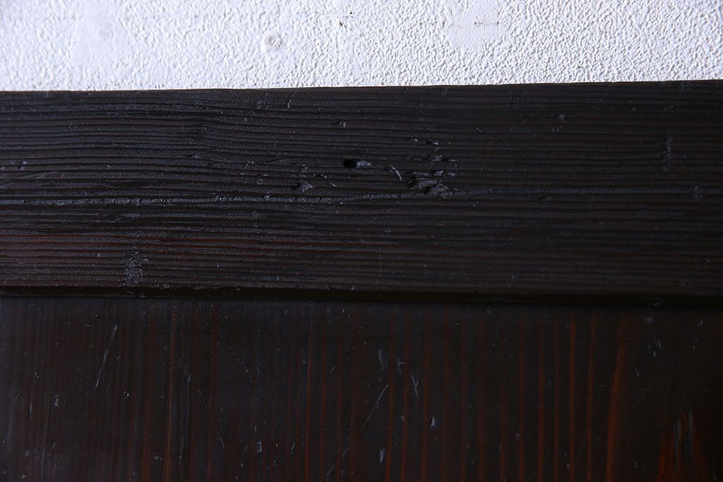 古民芸　明治期　味わい深い風合いの板戸(引き戸、建具)