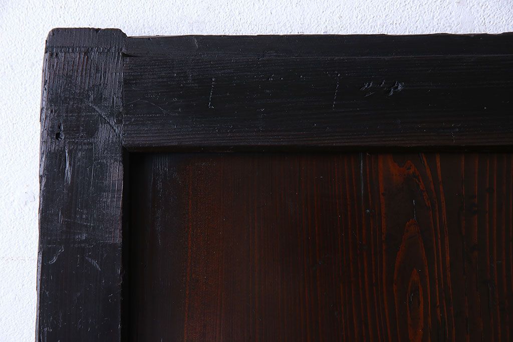 古民芸　明治期　味わい深い風合いの板戸(引き戸、建具)