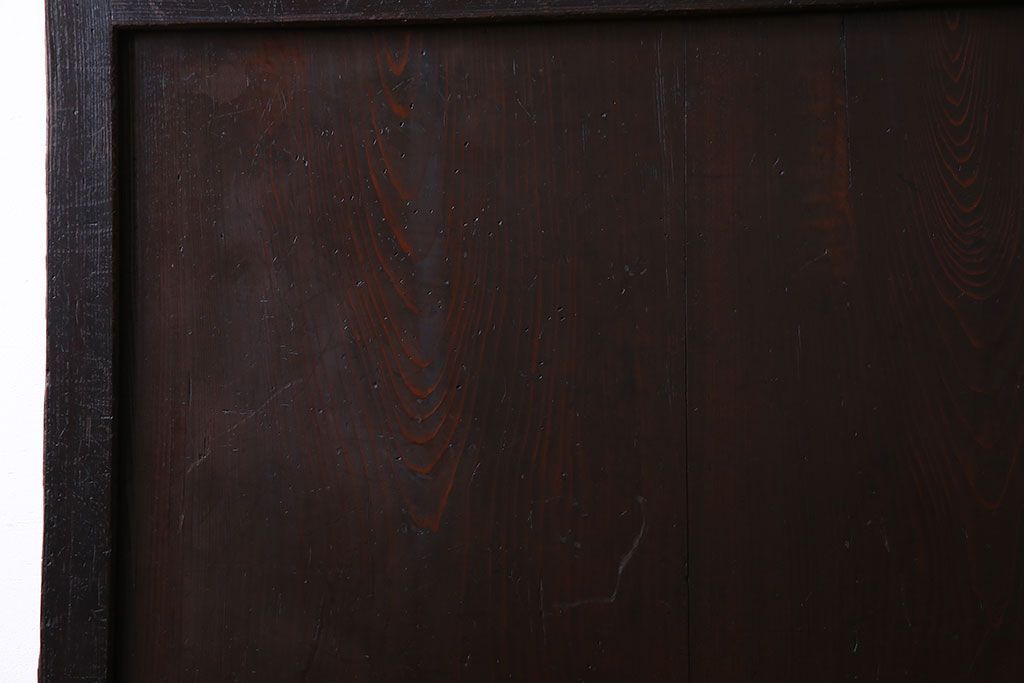 古民芸　明治期　味わい深い風合いの板戸(引き戸、建具)