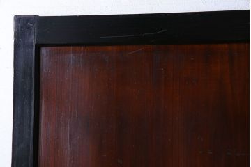 和製アンティーク　艶やかな風合いが魅力的な帯戸(板戸、引き戸、建具)2枚セット
