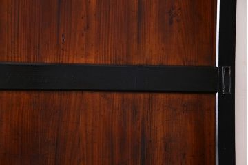 和製アンティーク　艶やかな風合いが魅力的な帯戸(板戸、引き戸、建具)2枚セット