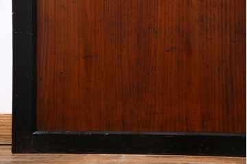 和製アンティーク　艶やかな風合いが魅力的な帯戸(板戸、引き戸、建具)2枚セット