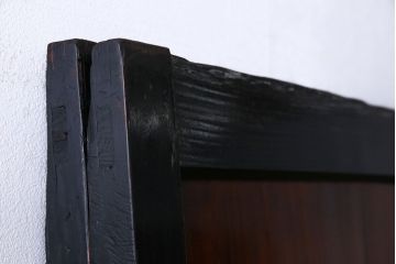 和製アンティーク　艶やかな風合いが魅力的な帯戸(板戸、引き戸、建具)2枚セット