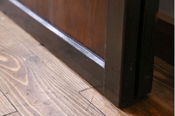 和製アンティーク　艶やかな風合いが魅力的な帯戸(板戸、引き戸、建具)2枚セット