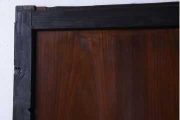 和製アンティーク　艶やかな風合いが魅力的な帯戸(板戸、引き戸、建具)2枚セット