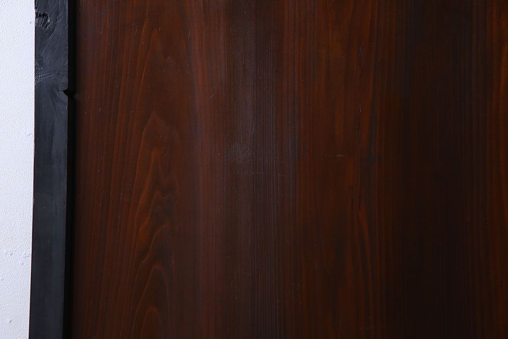 和製アンティーク　艶やかな風合いが魅力的な帯戸(板戸、引き戸、建具)2枚セット