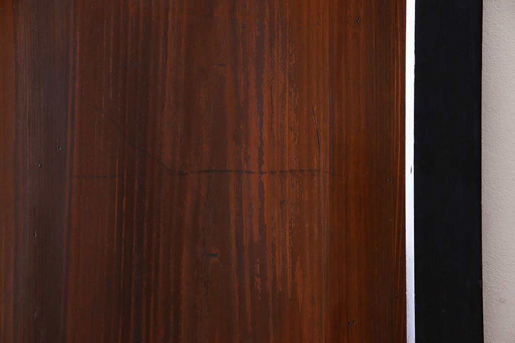 和製アンティーク　艶やかな風合いが魅力的な帯戸(板戸、引き戸、建具)2枚セット