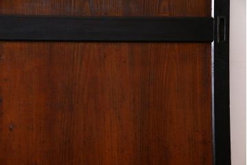 和製アンティーク　艶やかな風合いが魅力的な帯戸(板戸、引き戸、建具)2枚セット