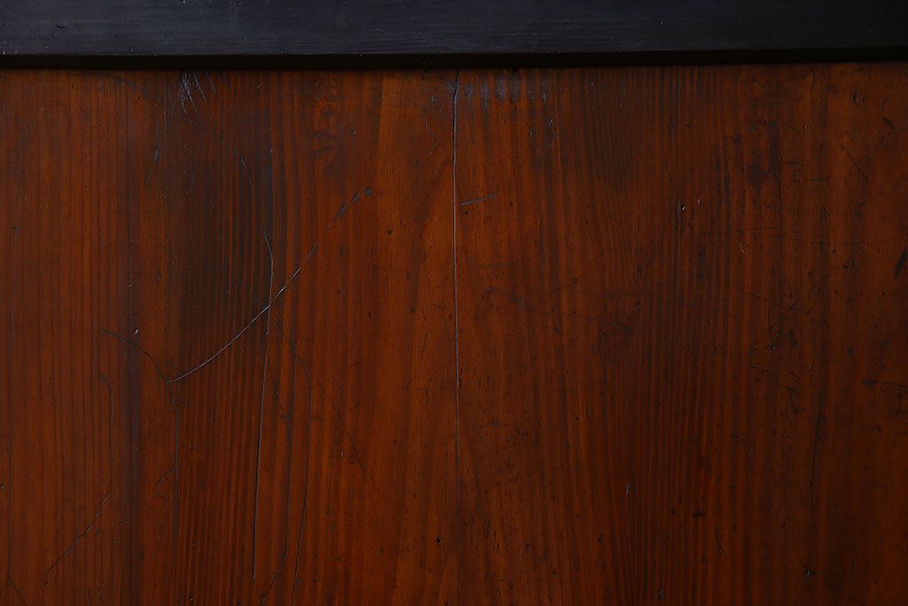 和製アンティーク　艶やかな風合いが魅力的な帯戸(板戸、引き戸、建具)2枚セット