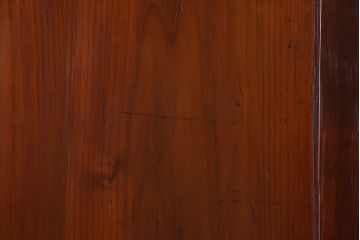 和製アンティーク　ツートンカラーが印象的なガラス入り格子帯戸(ガラス帯戸、引き戸、建具)4枚セット