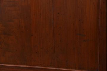 和製アンティーク　ツートンカラーが印象的なガラス入り格子帯戸(ガラス帯戸、引き戸、建具)4枚セット