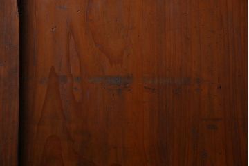 和製アンティーク　ツートンカラーが印象的なガラス入り格子帯戸(ガラス帯戸、引き戸、建具)4枚セット