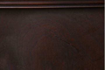 和製アンティーク　腰板ケヤキ材　モダンな雰囲気の裏障子付き帯格子戸(引き戸、建具)2枚組(2)