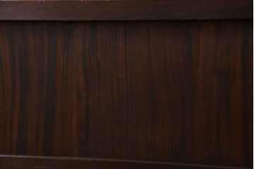 和製アンティーク　裏ガラス入り　細かな桟が美しい万本格子戸(引き戸、建具)2枚組(2)