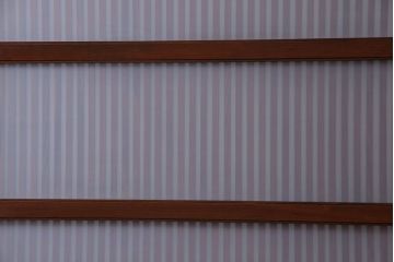 和製アンティーク　深みのある木味が魅力的なガラス入り帯格子戸(引き戸、建具)3枚組