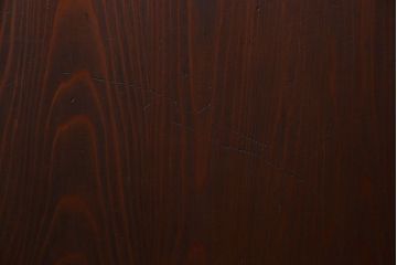 和製アンティーク　深みのある木味が魅力的なガラス入り帯格子戸(引き戸、建具)3枚組