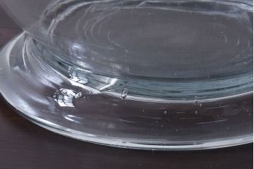 アンティーク雑貨　昭和レトロ　古いアンティーク地球瓶(ガラス瓶、ガラスビン)