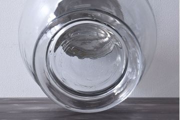 アンティーク雑貨　昭和レトロ　古いアンティーク地球瓶(ガラス瓶、ガラスビン)