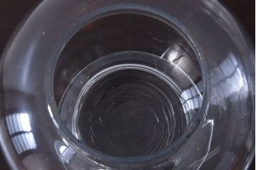 アンティーク雑貨　昭和レトロ　古いアンティーク地球瓶(ガラス瓶、ガラスビン)