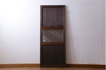 和製アンティーク　組子が印象的な珍しいドア(扉、木製扉、建具)