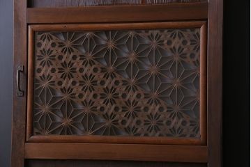 和製アンティーク　組子が印象的な珍しいドア(扉、木製扉、建具)