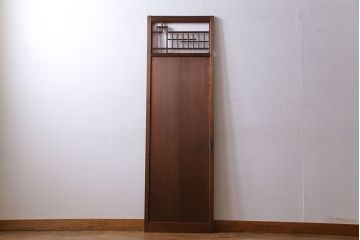 和製アンティーク　幾何学模様が印象的なモダンな細身の引き戸(板戸、建具)