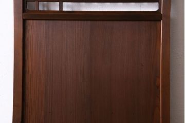 和製アンティーク　幾何学模様が印象的なモダンな細身の引き戸(板戸、建具)