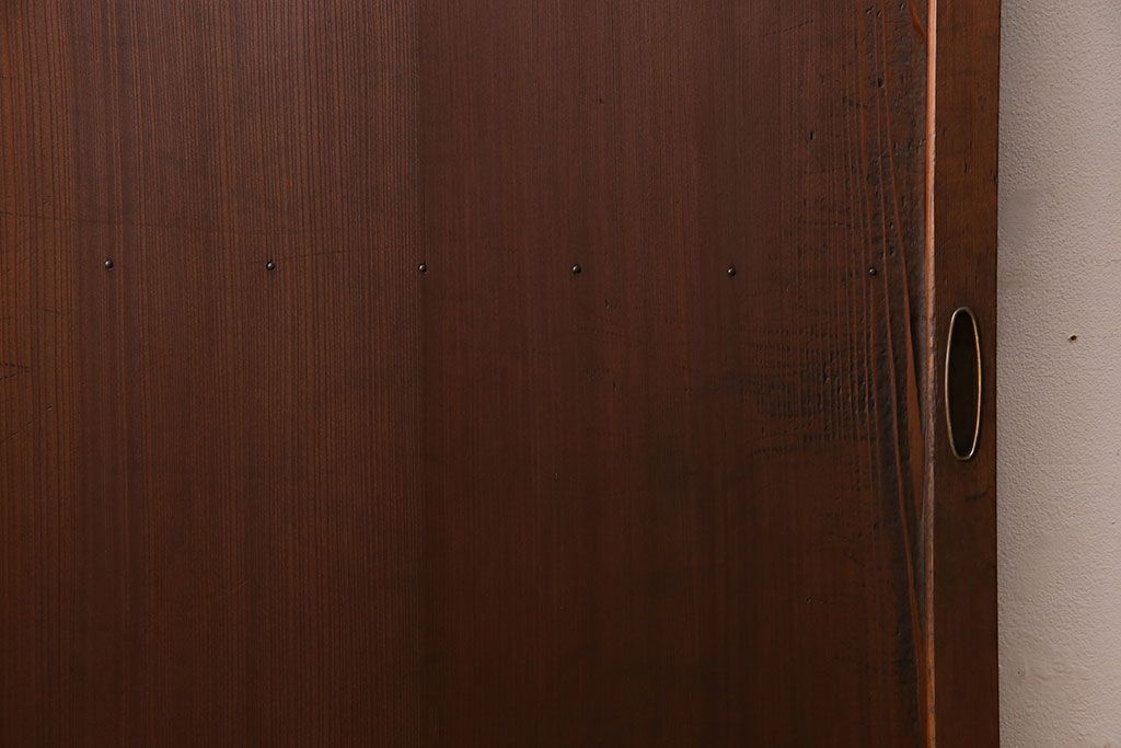 和製アンティーク　幾何学模様が印象的なモダンな細身の引き戸(板戸、建具)