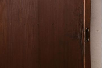 和製アンティーク　幾何学模様が印象的なモダンな細身の引き戸(板戸、建具)