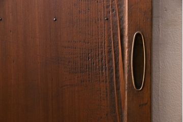 和製アンティーク　幾何学模様が印象的なモダンな細身の引き戸(板戸、建具)