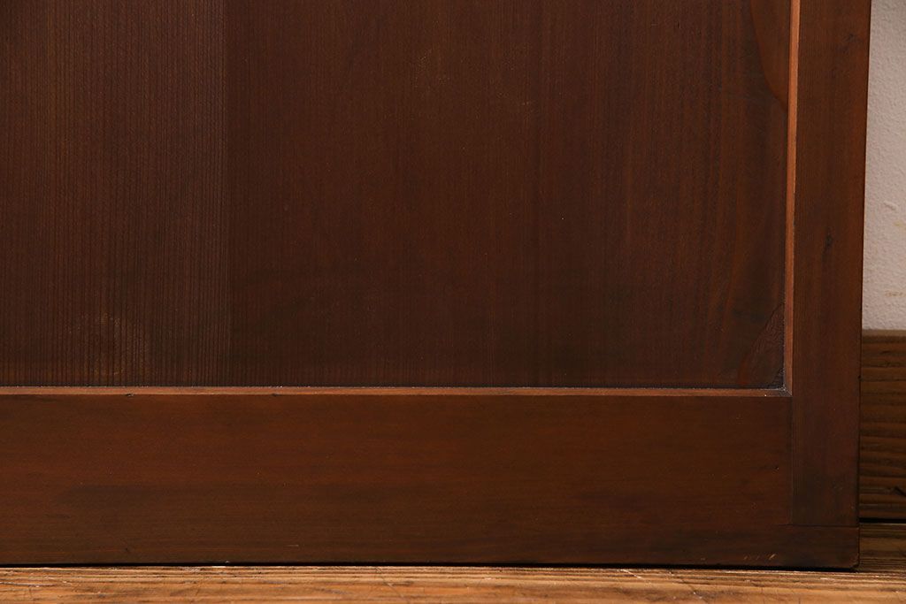 和製アンティーク　幾何学模様が印象的なモダンな細身の引き戸(板戸、建具)