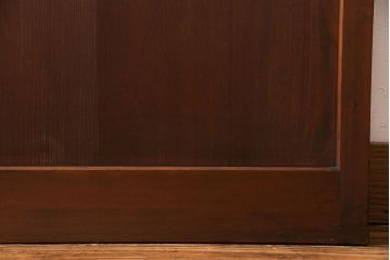 和製アンティーク　幾何学模様が印象的なモダンな細身の引き戸(板戸、建具)