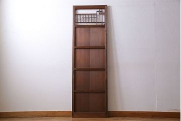 和製アンティーク　幾何学模様が印象的なモダンな細身の引き戸(板戸、建具)