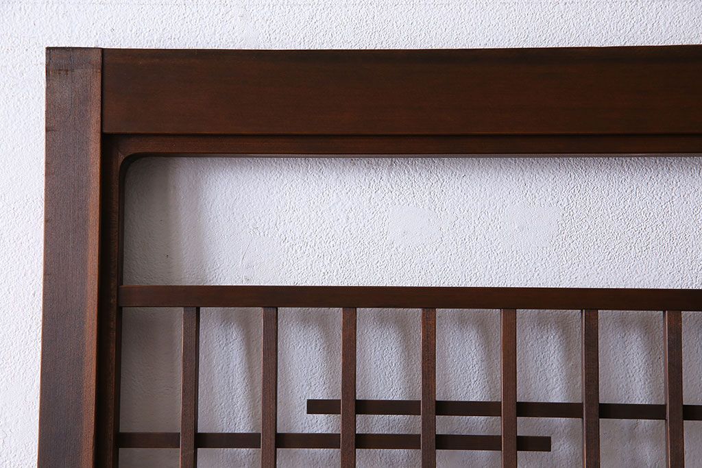 和製アンティーク　幾何学模様が印象的なモダンな細身の引き戸(板戸、建具)