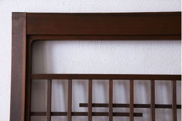 和製アンティーク　幾何学模様が印象的なモダンな細身の引き戸(板戸、建具)