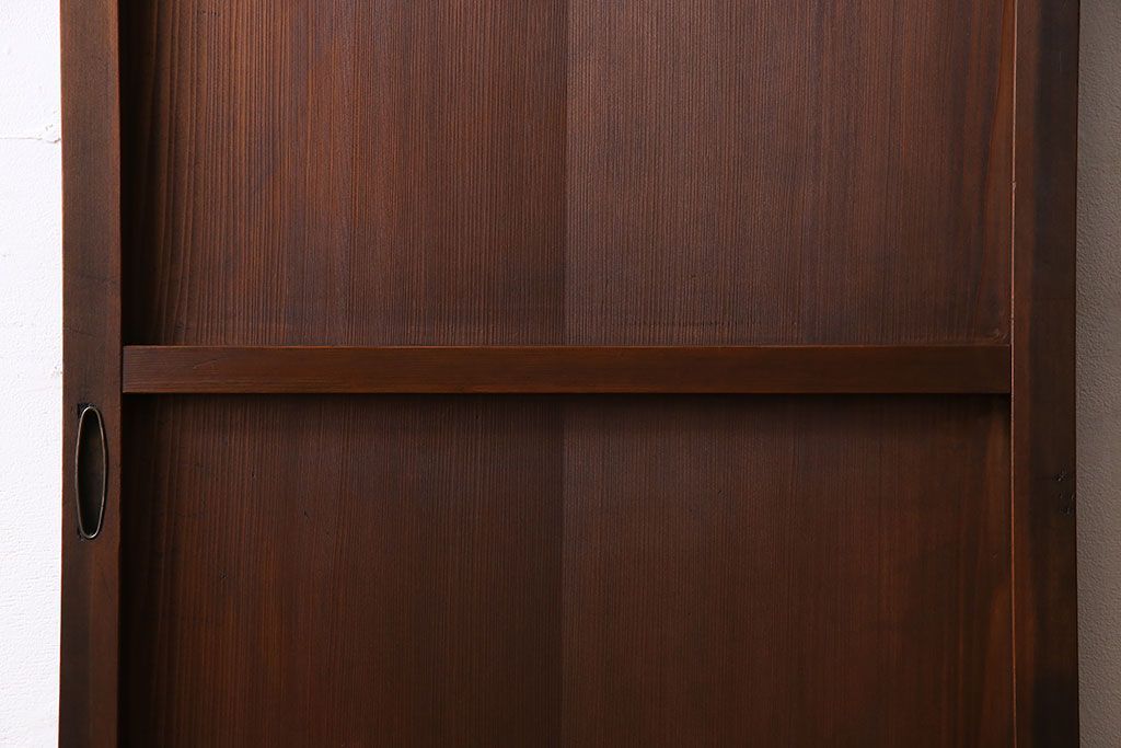 和製アンティーク　幾何学模様が印象的なモダンな細身の引き戸(板戸、建具)