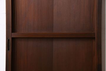 和製アンティーク　幾何学模様が印象的なモダンな細身の引き戸(板戸、建具)