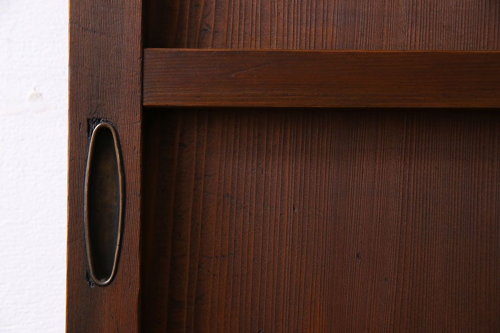 和製アンティーク　幾何学模様が印象的なモダンな細身の引き戸(板戸、建具)