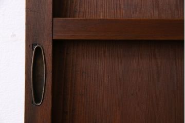 和製アンティーク　幾何学模様が印象的なモダンな細身の引き戸(板戸、建具)