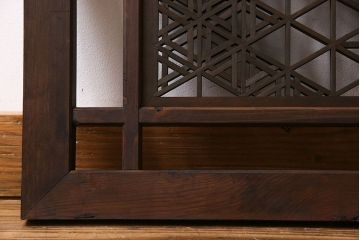 アンティーク雑貨　和製アンティーク　味わい深い和の雰囲気が漂う欄間(明かり取り、明り取り)(1)
