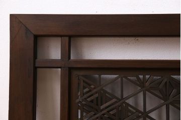 アンティーク雑貨　和製アンティーク　味わい深い和の雰囲気が漂う欄間(明かり取り、明り取り)(1)