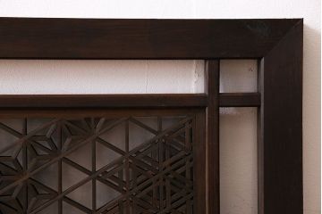 アンティーク雑貨　和製アンティーク　味わい深い和の雰囲気が漂う欄間(明かり取り、明り取り)(2)