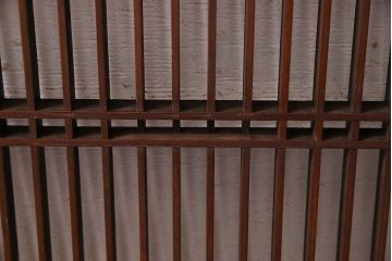 アンティーク雑貨　古い木の質感が味のあるアンティーク欄間(明り取り、明かり取り)(2)